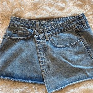 Carmar denim mini skirt